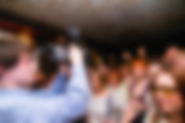 Müzikal grup performans Tema arka plan bulanıklık