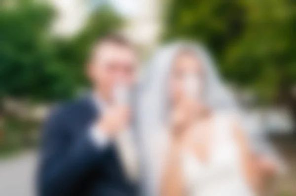 Wedding day theme blur background — Stock Photo, Image