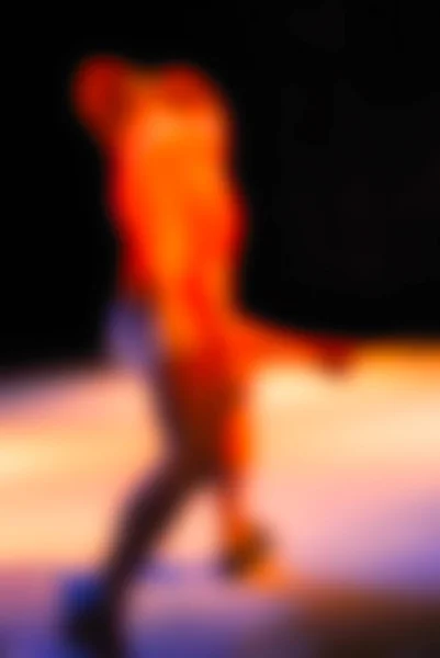 Contemporary dance performance bokeh blur background — Stock Photo, Image