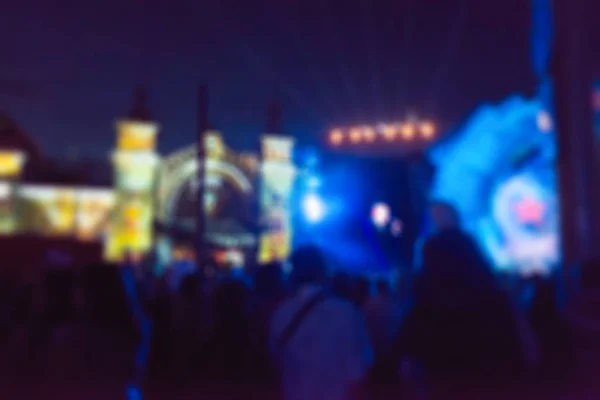 축제 콘서트 테마 블러 배경으로 표시 — 스톡 사진
