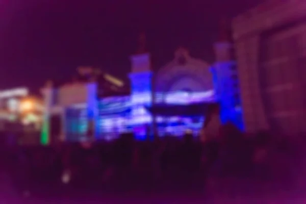 Lichtprojektion Festival Thema verschwimmen Hintergrund — Stockfoto