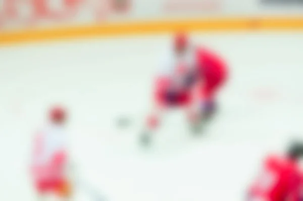 Abstract blur of ice hockey players at tournament play — Stock Photo, Image