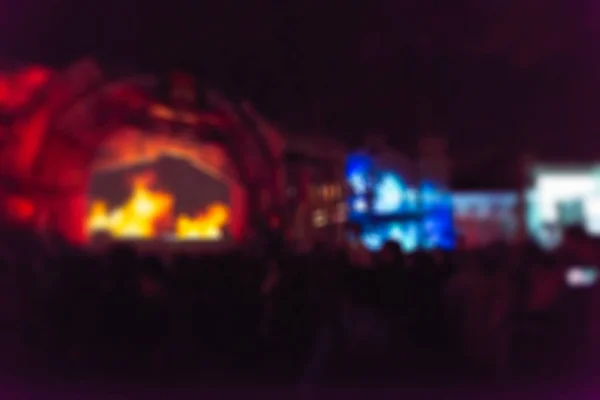 Projekcji światła temat festiwalu rozmycie tła — Zdjęcie stockowe
