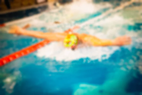 Swimming competition theme blur background — Stock Photo, Image