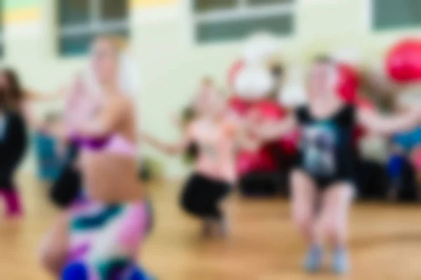 Clase de danza para mujeres fondo borroso —  Fotos de Stock