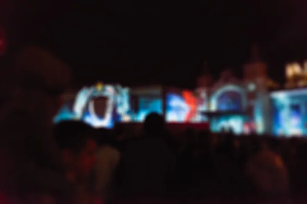 Luz projeção festival tema borrão fundo — Fotografia de Stock