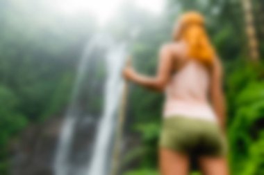 Bali Endonezya Seyahat tema bulanıklık arka plan