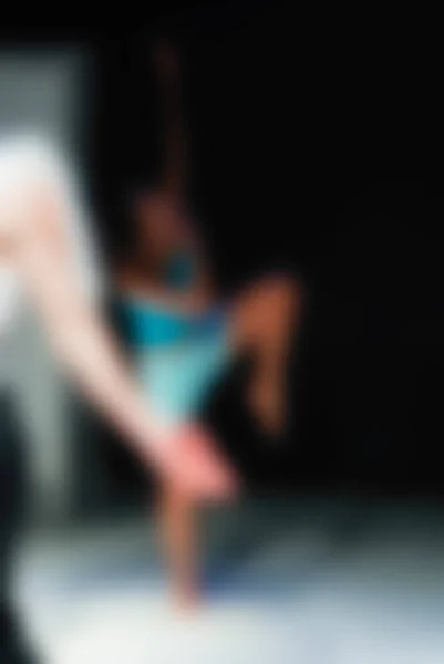 Zeitgenössische Tanzperformance Bokeh Unschärfe Hintergrund — Stockfoto