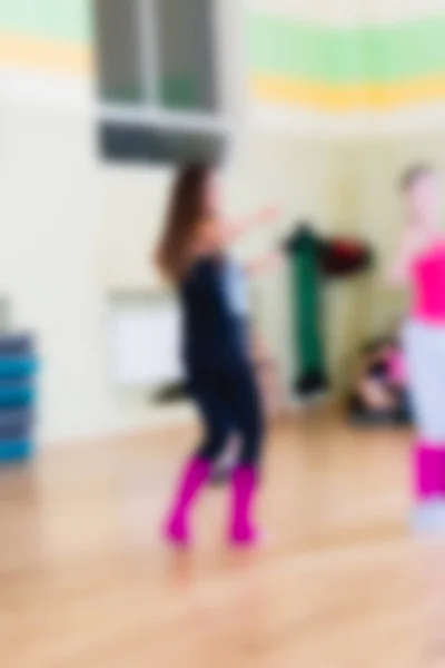 Clase de danza para mujeres fondo borroso —  Fotos de Stock