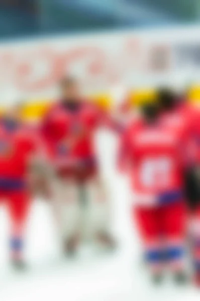 Abstract blur of ice hockey players at tournament play — Stock Photo, Image