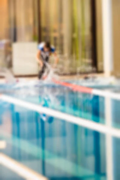 Natación competencia tema desenfoque fondo —  Fotos de Stock