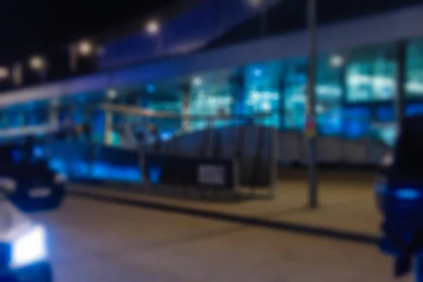 Aeroporto moderno à noite fundo abstrato — Fotografia de Stock