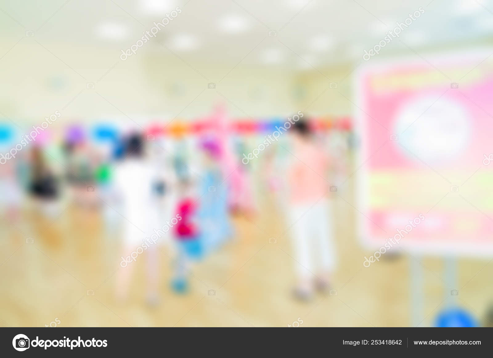 Kids activity animation blur background Stock Photo by ©nikitabuida