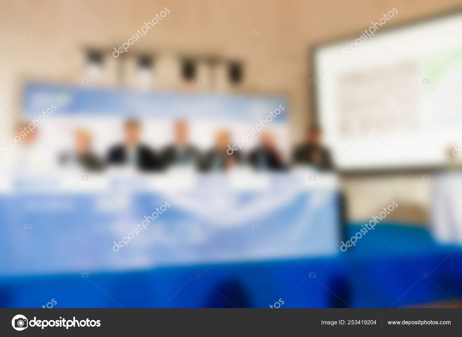 Sports world cup seeding ceremony theme blur background Stock Photo by