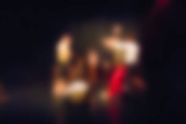 Çağdaş dans performans bokeh arka plan bulanıklık