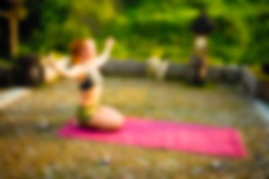 Bali Indonesia Travel theme blur background clipart