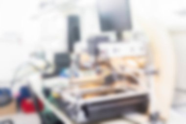 Elektronik üretim tesisi Tema arka plan bulanıklık