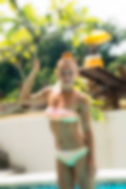 Bali Endonezya Seyahat tema bulanıklık arka plan