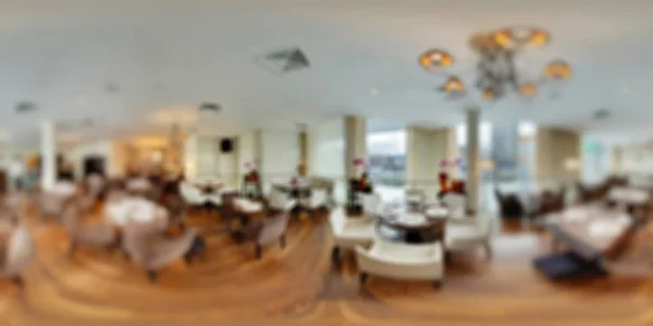 Restaurant panorama blur background — Stock Photo, Image