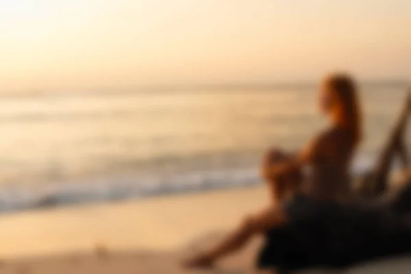 Gili öarna Indonesien resetemat oskärpa bakgrund — Stockfoto