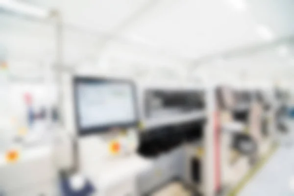 Electronics production plant theme blur background — Stock Photo, Image