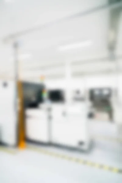 Electronics production plant theme blur background — Stock Photo, Image