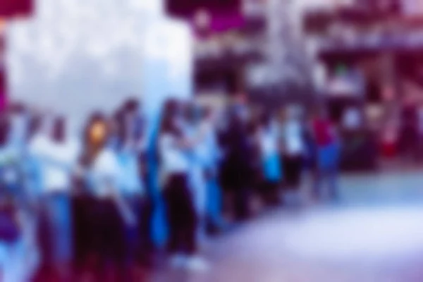 Blur fondo de la gente en el concierto de dj — Foto de Stock