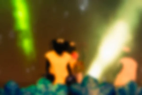 Blur background of people at the dj concert — Stock Photo, Image