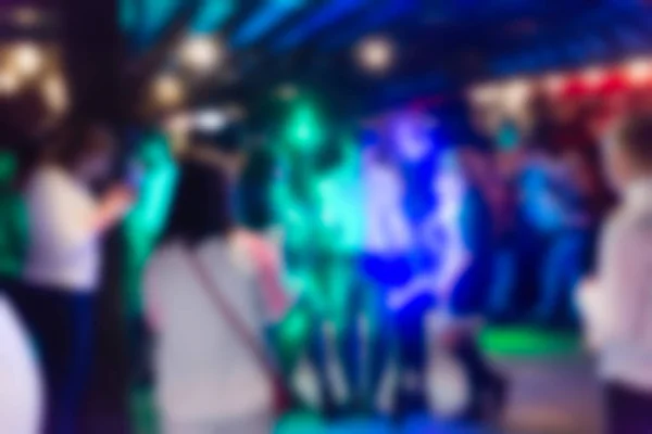 Blur background of people at the dj concert — Stock Photo, Image