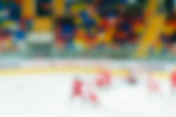 Abstrakte Unschärfe der Eishockeyspieler bei Turnieren — Stockfoto