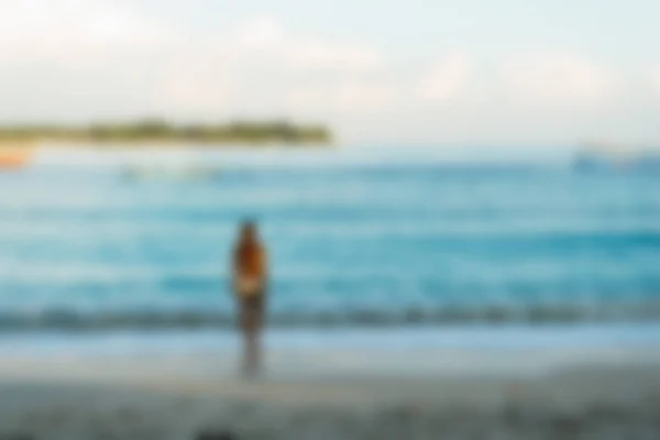 Gili Trawangan Bali Indonesia Travel theme blur background — Stock Photo, Image