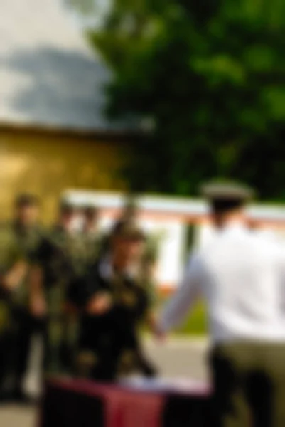 Sfocatura tema esercito russo sfondo — Foto Stock