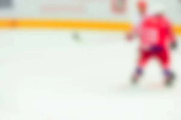 Desenfoque abstracto de los jugadores de hockey sobre hielo en el juego del torneo — Foto de Stock