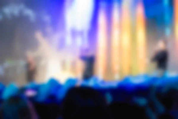 Blur background of people at the dj concert — Stock Photo, Image