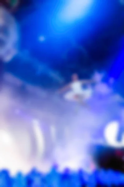 Blur background of people at the dj concert — Stock Photo, Image