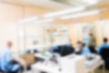Elektronik üretim tesisi Tema arka plan bulanıklık