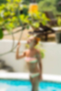 Bali Endonezya Seyahat tema bulanıklık arka plan