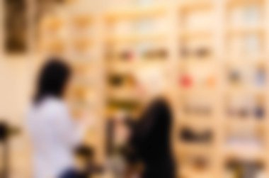 Parfüm mağaza Tema bulanıklık arka plan