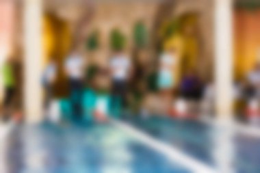 Yüzme Yarışması Tema bulanıklık arka plan