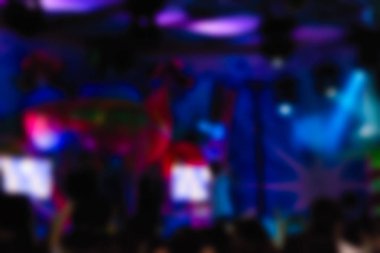 İnsanların konserinde arka plan bulanıklık