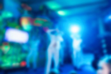 İnsanların konserinde arka plan bulanıklık