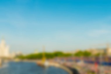 Büyük kalabalık geçit töreni Tema arka plan bulanıklık