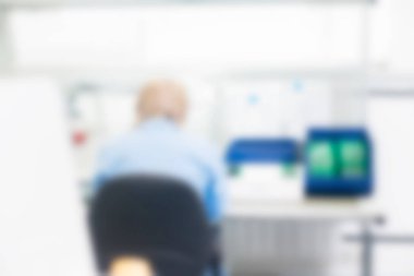 Elektronik üretim tesisi Tema arka plan bulanıklık