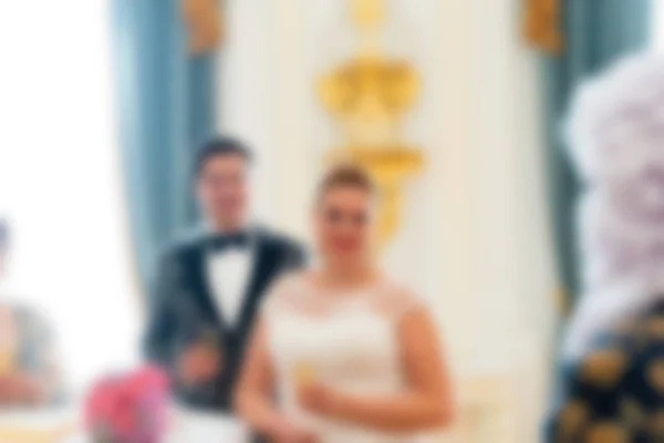 Свадебная церемония тема размыт фон — стоковое фото