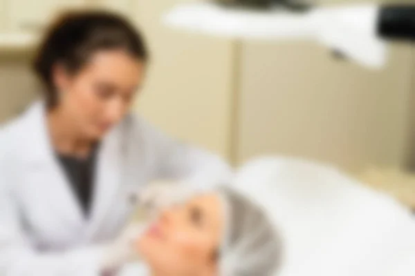 Clinica di cosmetologia medica tema sfocatura sfondo — Foto Stock
