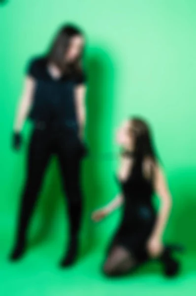 Playful bdsm women theme blur background — Stock Photo, Image