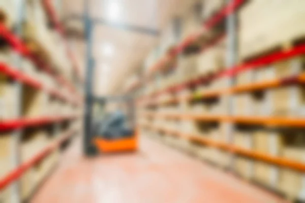 Large modern warehouse theme blur background — Stock Photo, Image