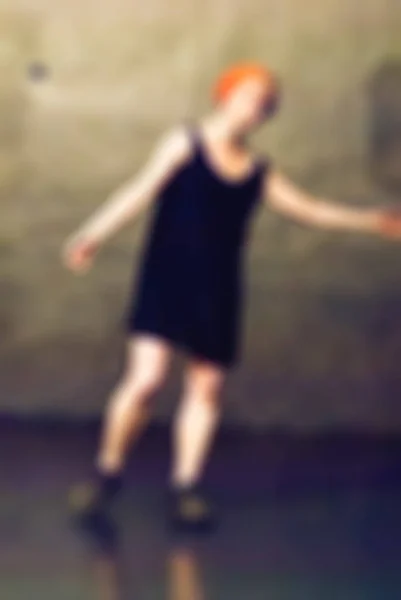 Contemporary dance performance bokeh blur background — Stock Photo, Image