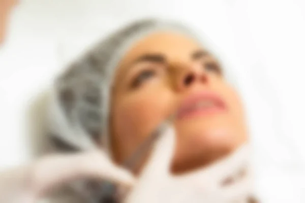 Latar belakang klinik Kosmetologi Medis kabur — Stok Foto