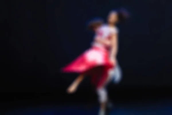 Zeitgenössische Tanzperformance Bokeh Unschärfe Hintergrund — Stockfoto